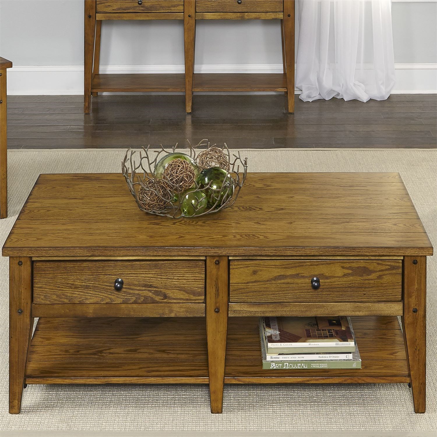Liberty Furniture Lake House 110OT1010 2Drawer Cocktail Table